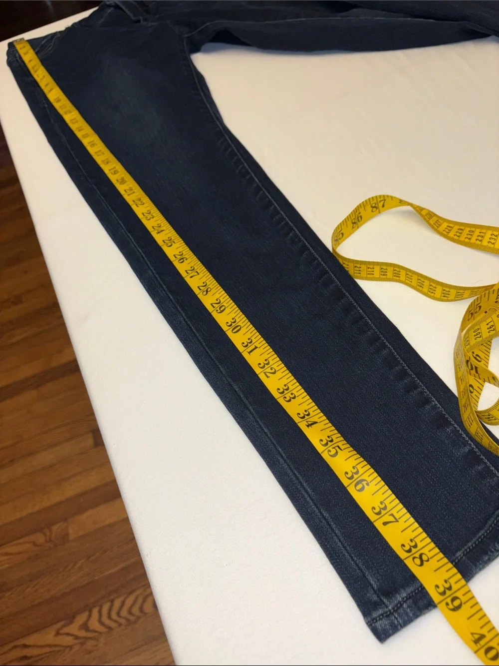 Dear John Metro jegging Jean stretchy skinny fit mid-rise dark wash Size 28
